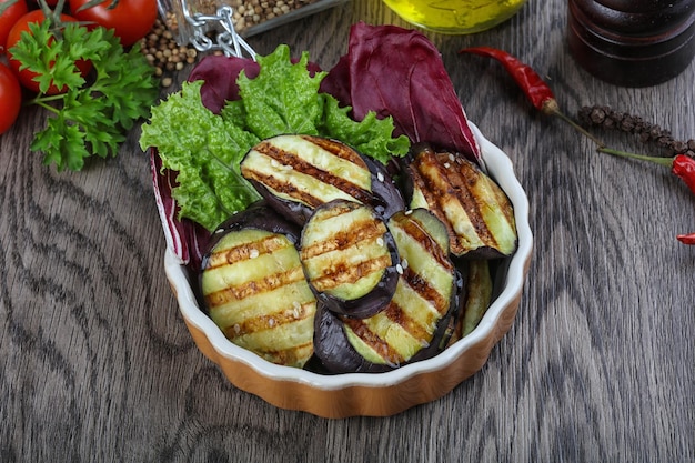 Grilled eggplant