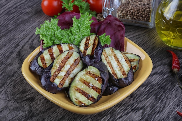 Grilled eggplant