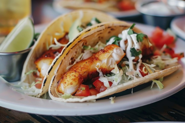 Grilled Fish Tacos with Fresh Salsa and Cilantro Garnish for Vibrant Mexican Cuisine