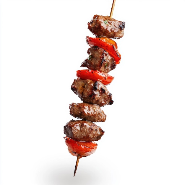 Grilled Meat Skewer with Tomatoes