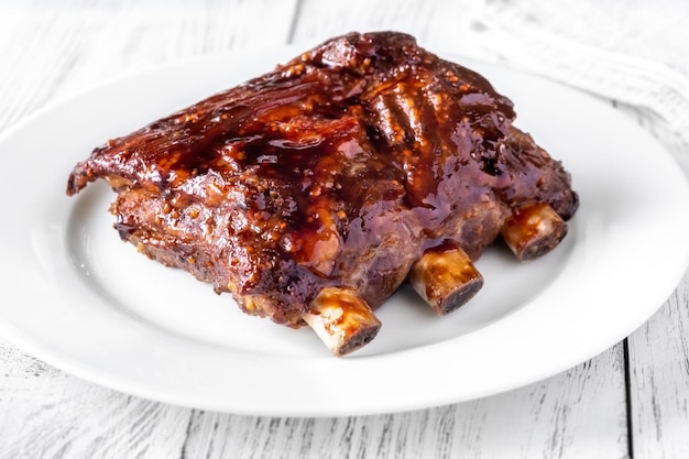 Grilled pork ribs