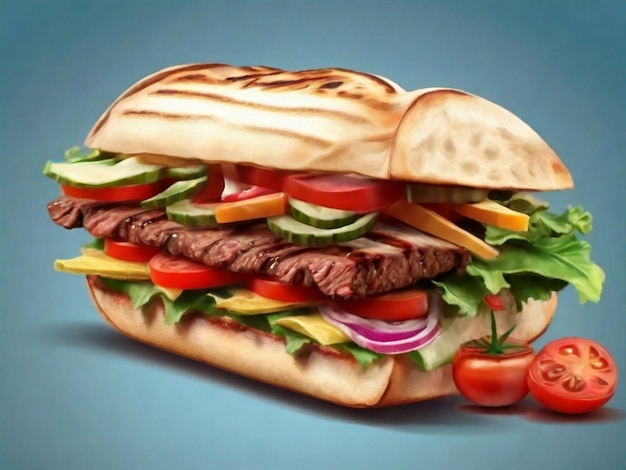 grilled sandwich fast food sandwich ai