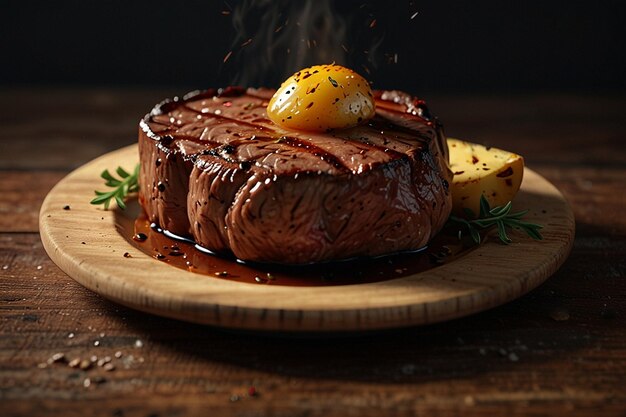 Grilled Steak with Potatoes