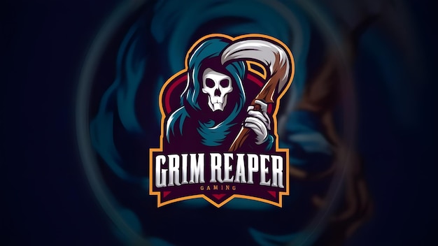 Photo grim reaper gaming logo design