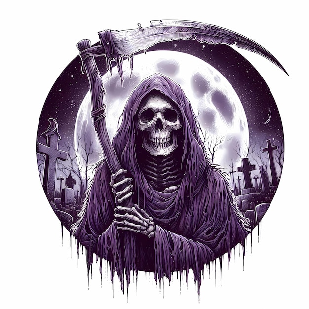 Photo grim reaper halloween image illustration