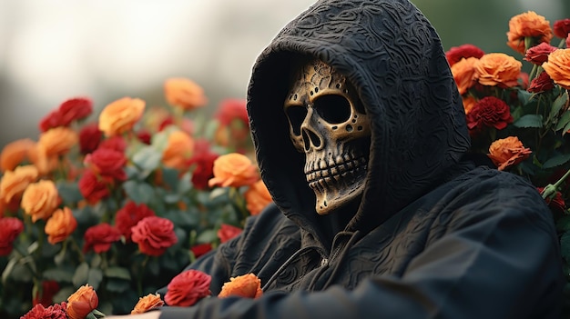 Grim Reaper HD 8K background Wallpaper Stock Photographic image