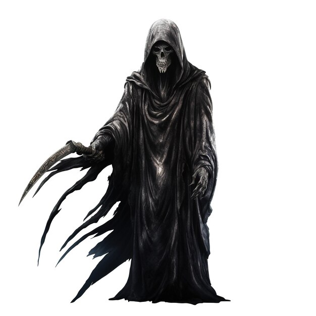 Grim Reaper Isolated on white Background