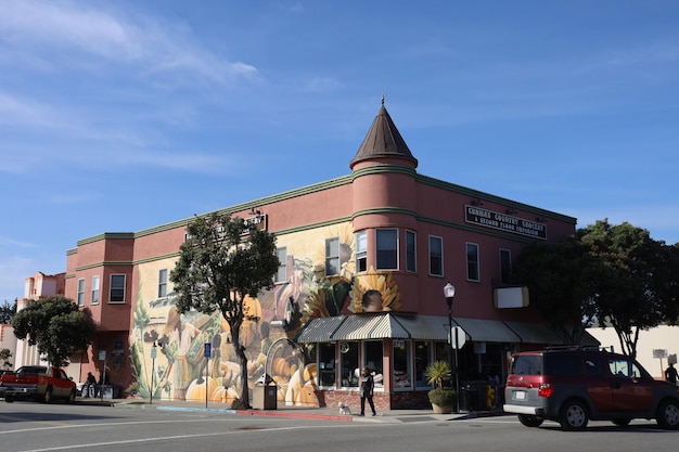 Grocery store in Downtown Half Moon bay California