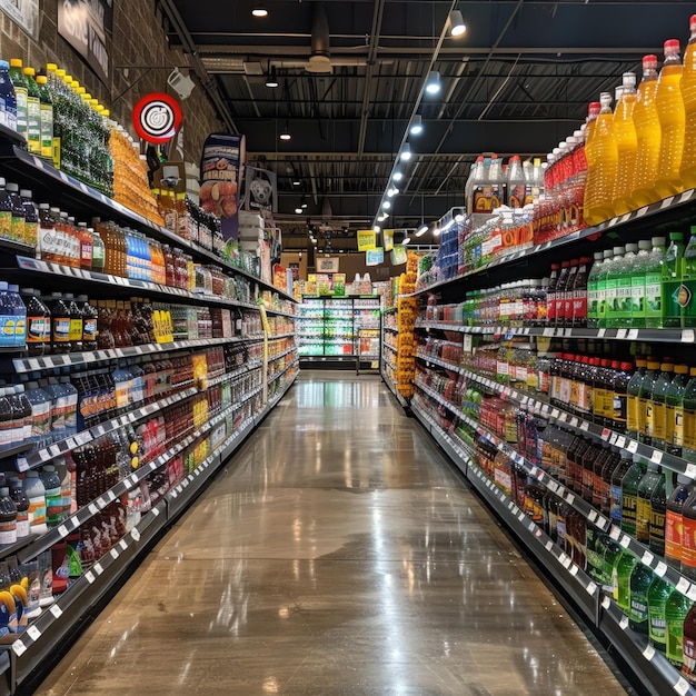 a grocery store with a sign that says beer on it