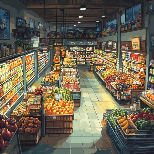 Photo grocery stores