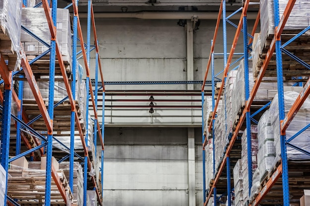 Grocery warehouse for storing meat fish vegetables products