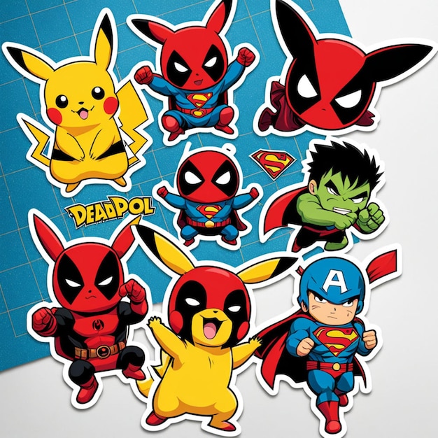 groovy cartoon stickers