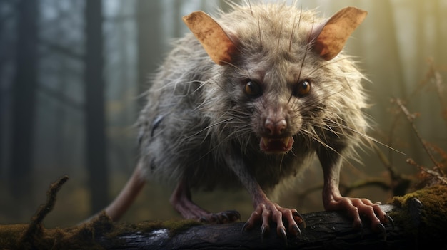 Grotesque Beauty A Mayarendered Rat With A Big Head In Unreal Engine