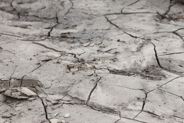 The ground has cracks in the top view for background