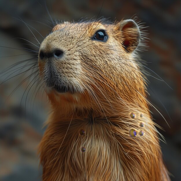 Groundhog with a Serious Expression