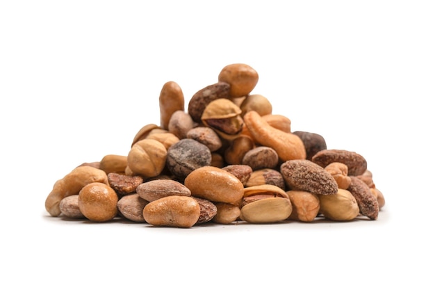 A group of almonds pistachios walnuts macadamia cashews