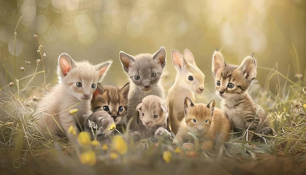 a group of baby animals