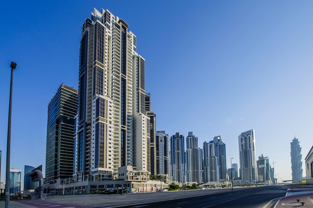 group of buildings in Dubai down town, part of Business crossing project