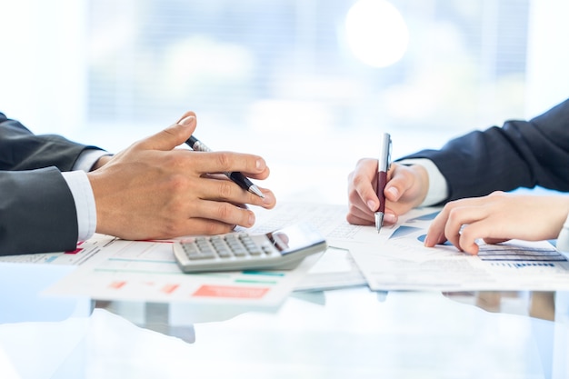 Group of  Busy People Working in an Office