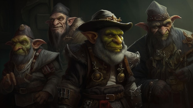 A group of characters from the game orc