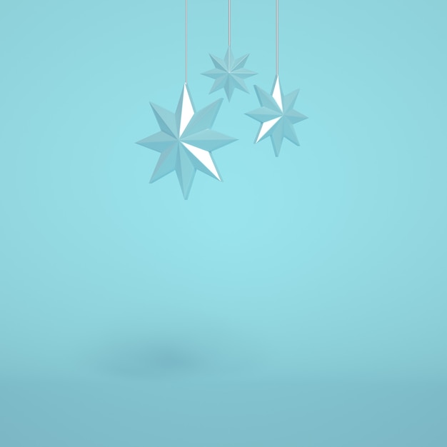 A group of Christmas stars decorations