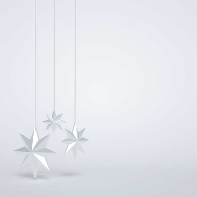 A group of Christmas stars decorations