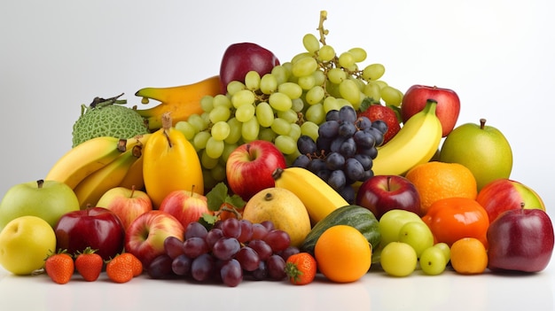 Group of different fruit and vegetables