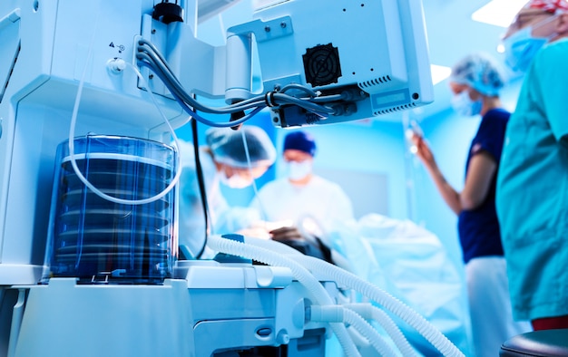 Group of doctors in the operating room