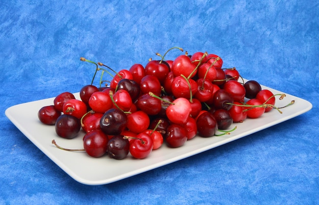 group of fresh cherries