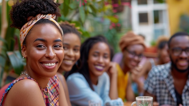 Group of friends enjoying time together outdoors