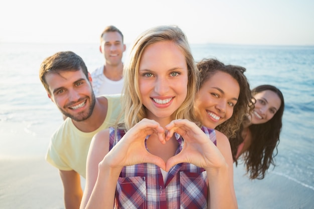 group of friends having fun