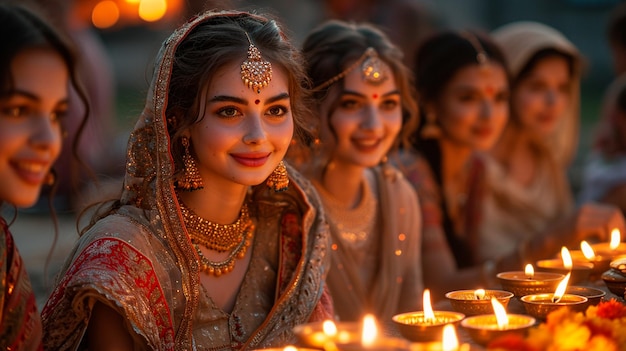 group of friends organizing a Holika Dahan themed party