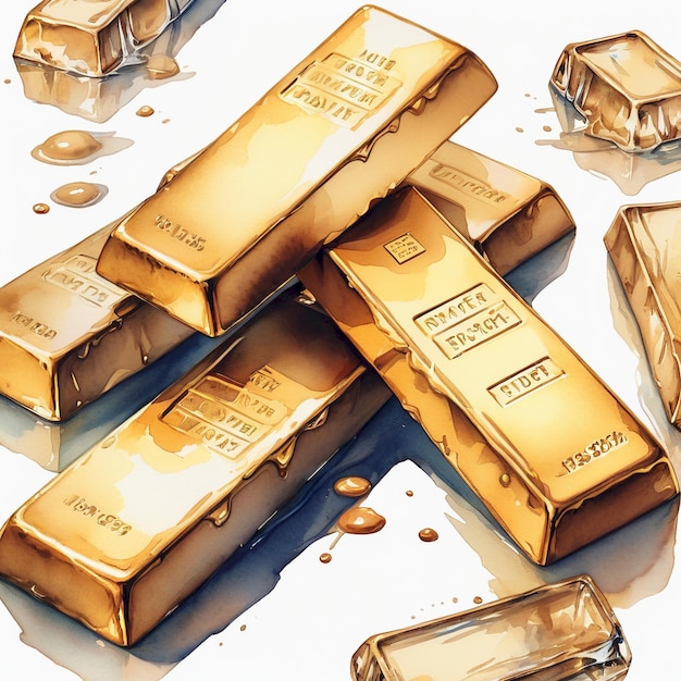 a group of gold bars with the word quot calif quot on them