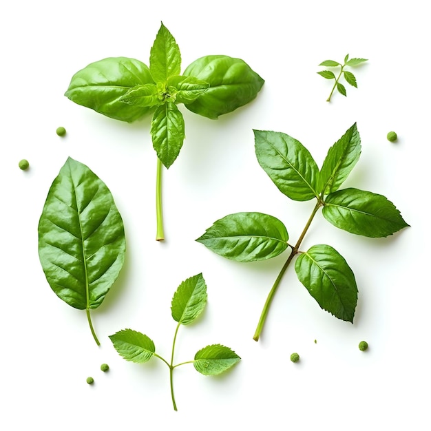 Photo a group of green leaves with the word mint on them