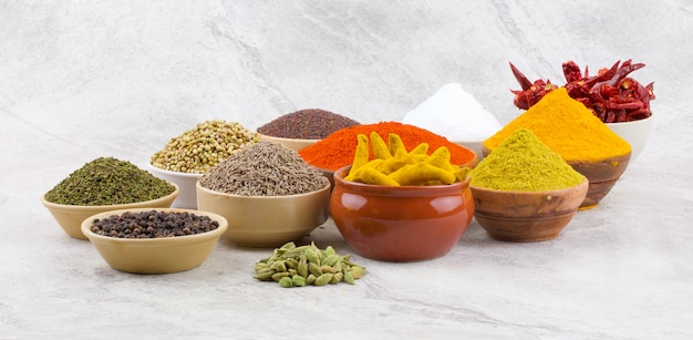 Group of Indian Spices 