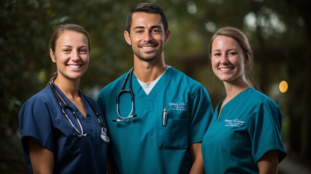 a group of medical professionals smiling