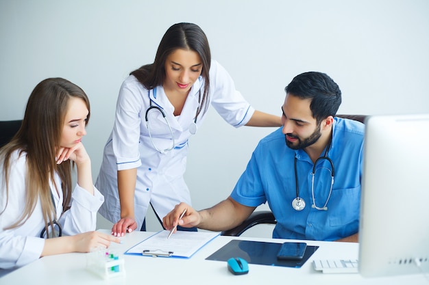 Group of medical staff at hospital