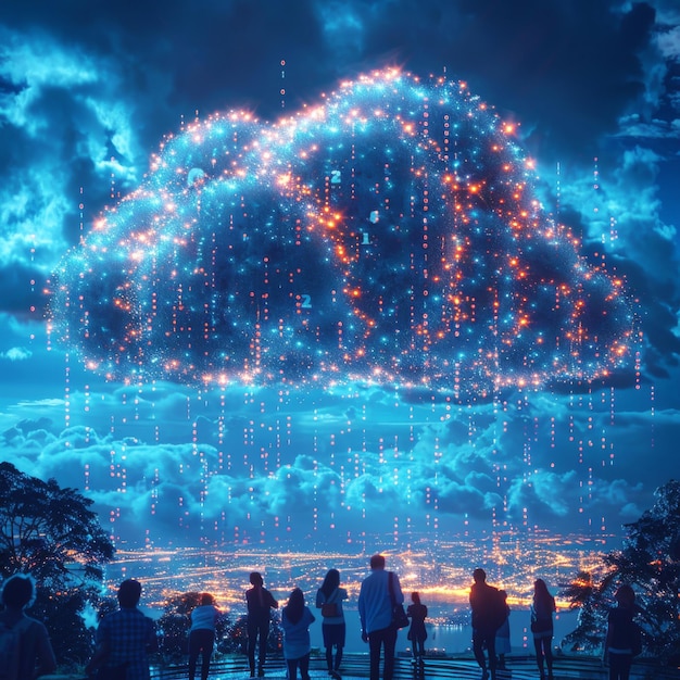 Group Observing Futuristic Binary Cloud