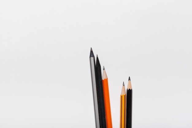 Group of pencils isolated