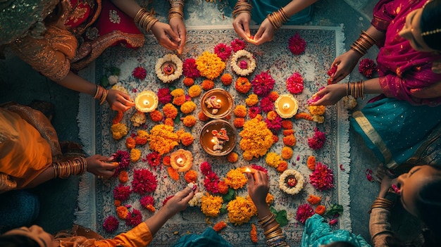 Photo a group of people are gathered around a table with a plate of food that says quot celery quot