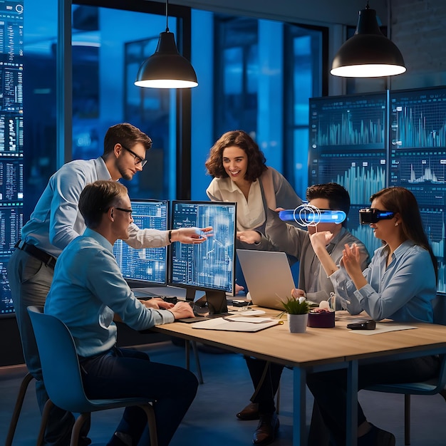 a group of people are sitting around a table with a sign that says quot welcome quot