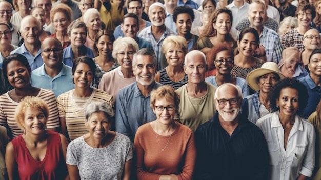 A group of people are standing together, one of which says'we are all the people '