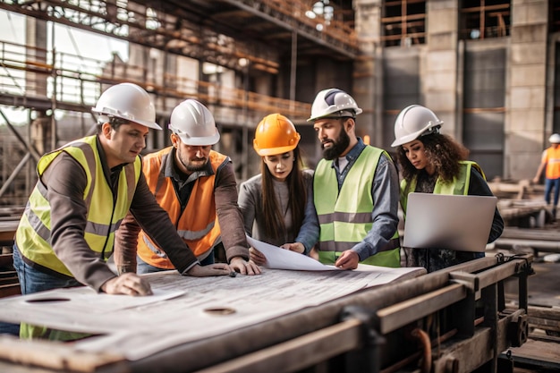 a group of people are working on a project together