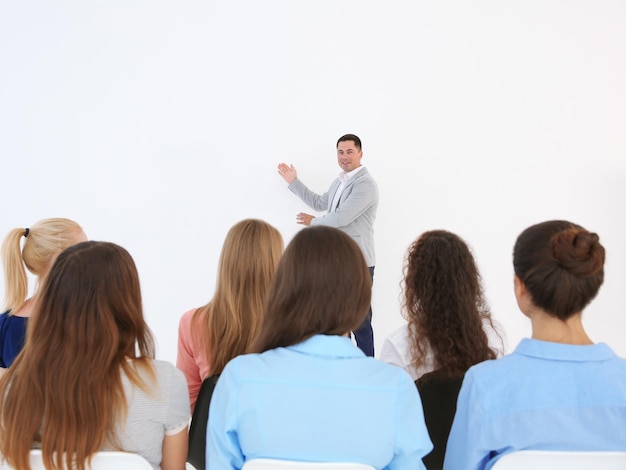 Group of people at business presentation