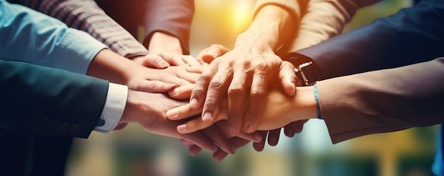 Group of People Holding Hands Together