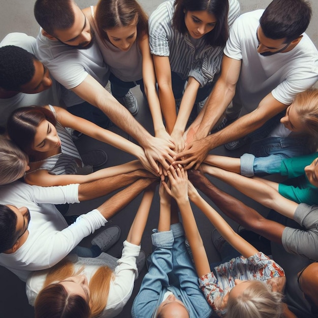 group of people holding hands in unity symbolizing the importance of solidarity on Human Rights Day