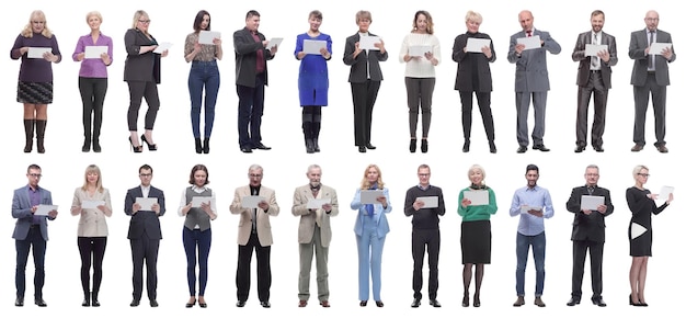 Group of people holding tablet and looking into it