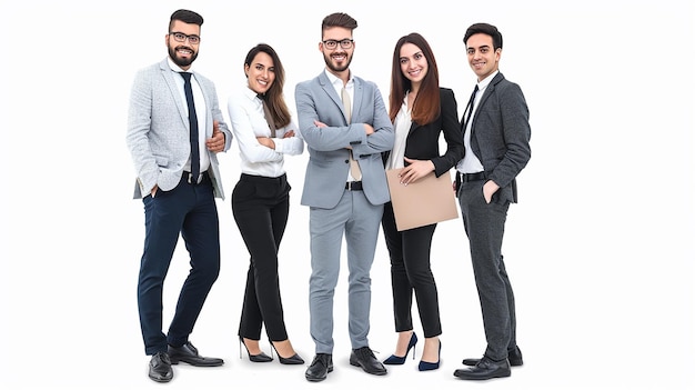 a group of people posing for a photo with their arms crossed