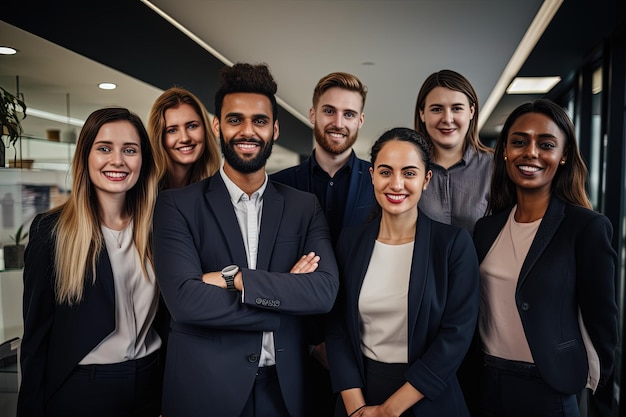 A group of people posing for a picture