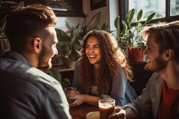 a group of people sitting at a table with beer A gathering of individuals seated around a table enjoying some beer